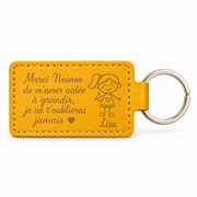 Porte-clés personnalisable rectangulaire