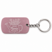 Porte-clés en acier inoxydable coloré personnalisable – Gravure au choix