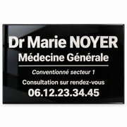 Plaque professionnelle personnalisable – Gravure sur mesure