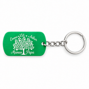 Porte-clés en acier inoxydable coloré personnalisable – Gravure au choix