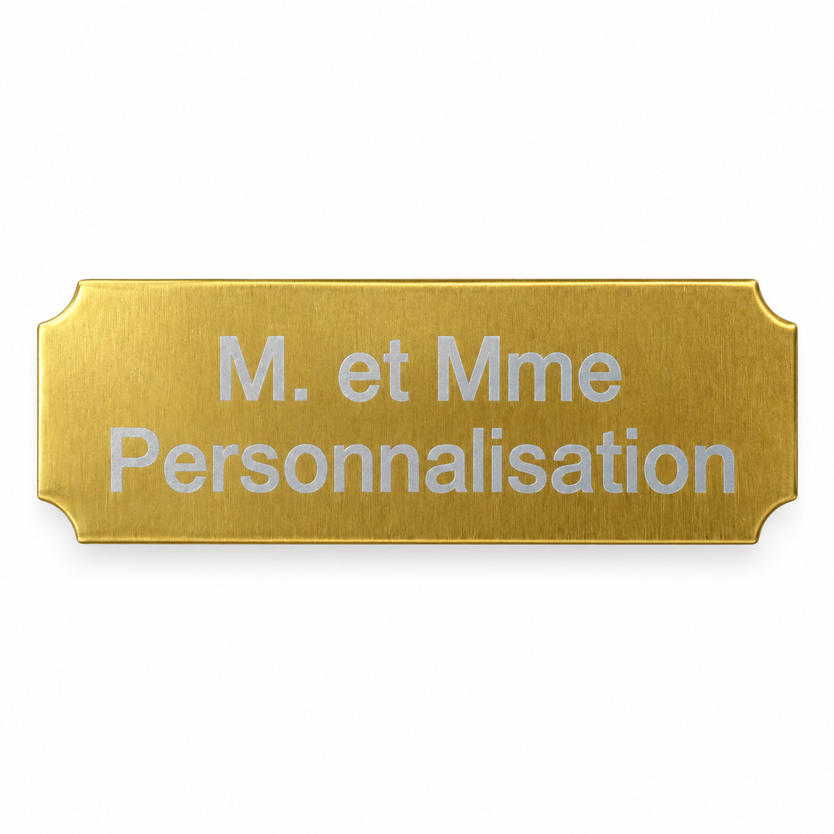 Plaque en aluminium personnalisable – Gravure au choix