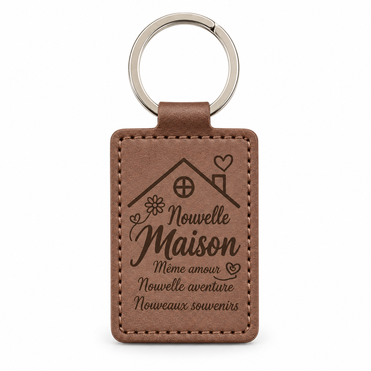 Porte-clés personnalisable rectangulaire