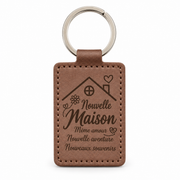 Porte-clés personnalisable rectangulaire