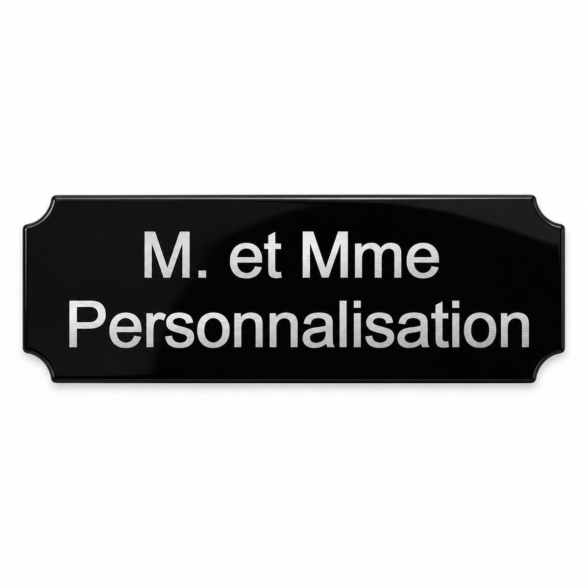 Plaque en aluminium personnalisable – Gravure au choix