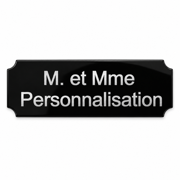 Plaque en aluminium personnalisable – Gravure au choix