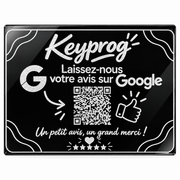 Plaque QR Code Google personnalisée – Avis clients