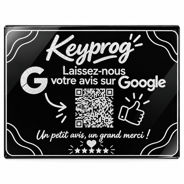Plaque QR Code Google personnalisée – Avis clients